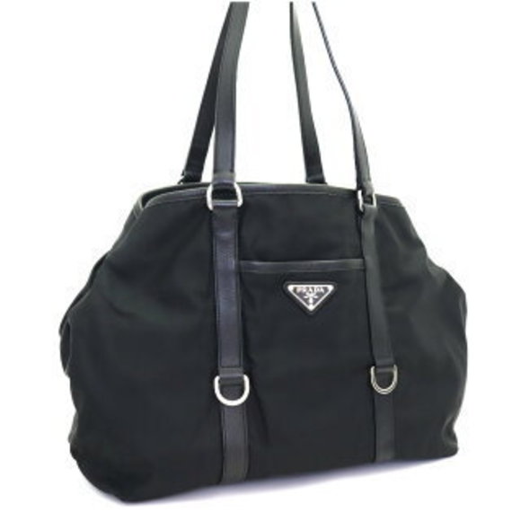 Prada Handbags - Prada Tote Bag Nylon Black